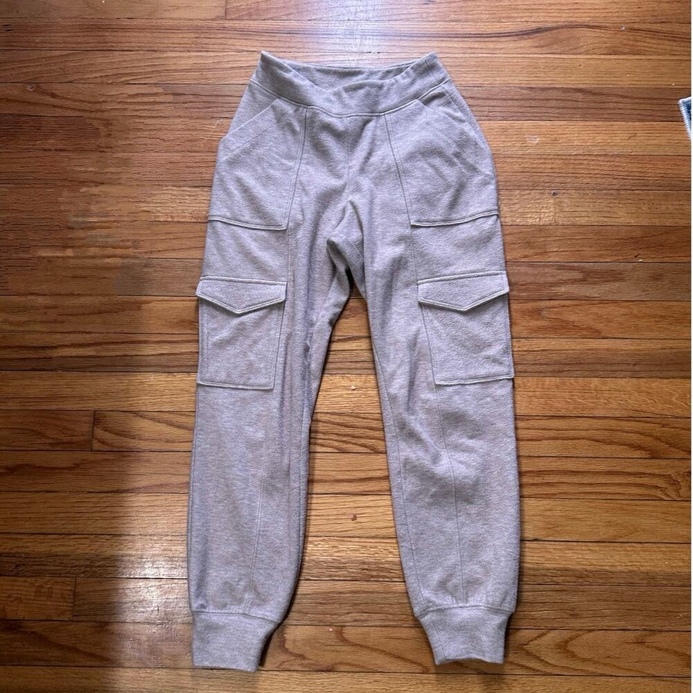 Splendid Norwood Fleece Joggers Heather Toast XS Cozy Lounge
